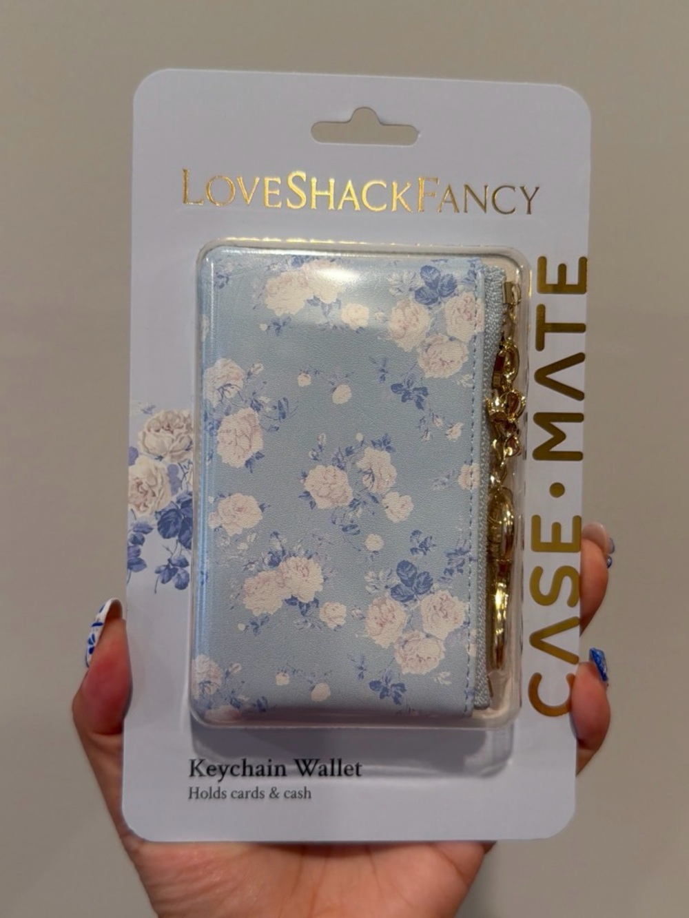 🩵 LoveShackFancy x Target~Case-Mate
Everblooming Rosettes Printed PU Zipper Coin